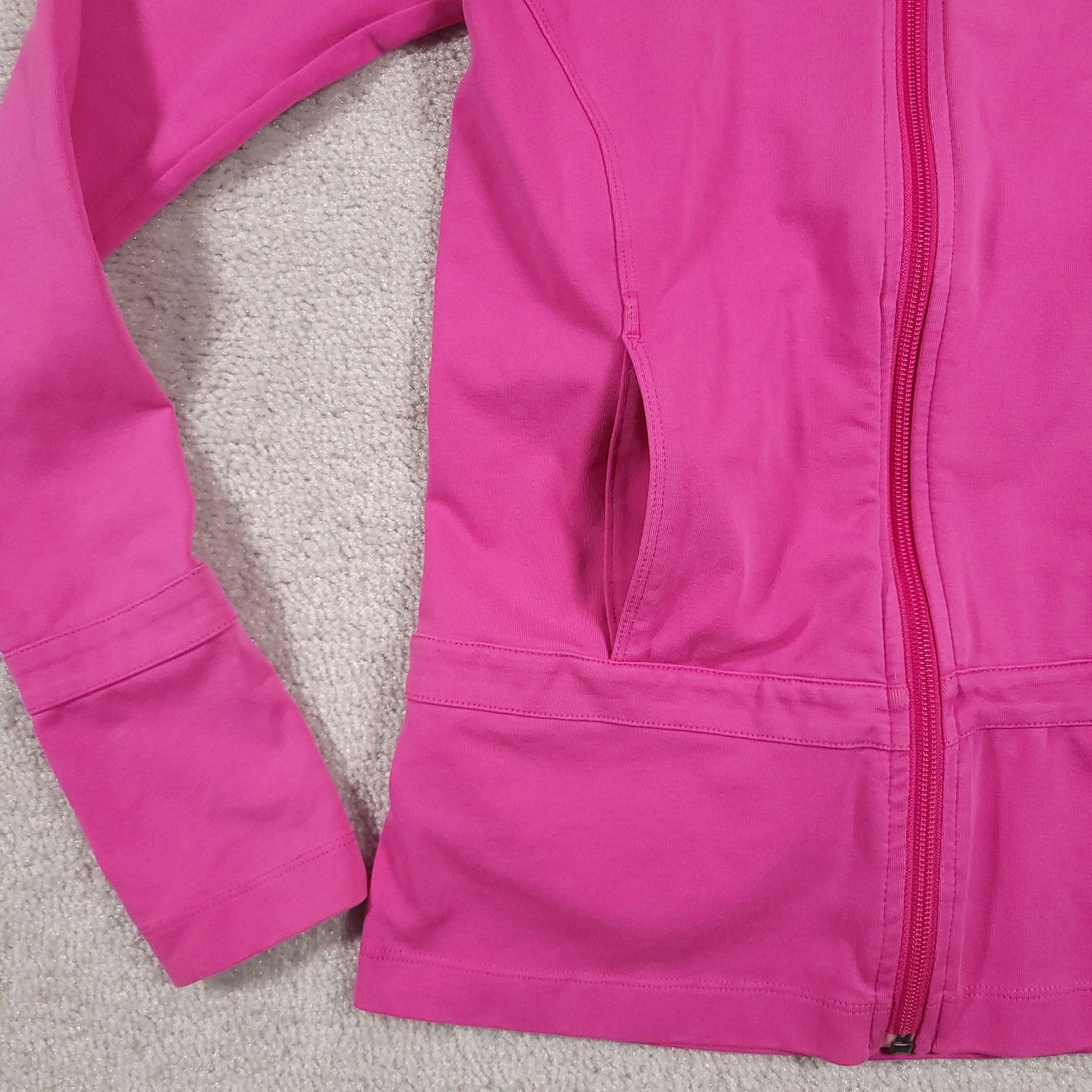 SACAI X NIKE Giacca Nike donna piccola rosa full zip aderente atletica swoosh logo tasche