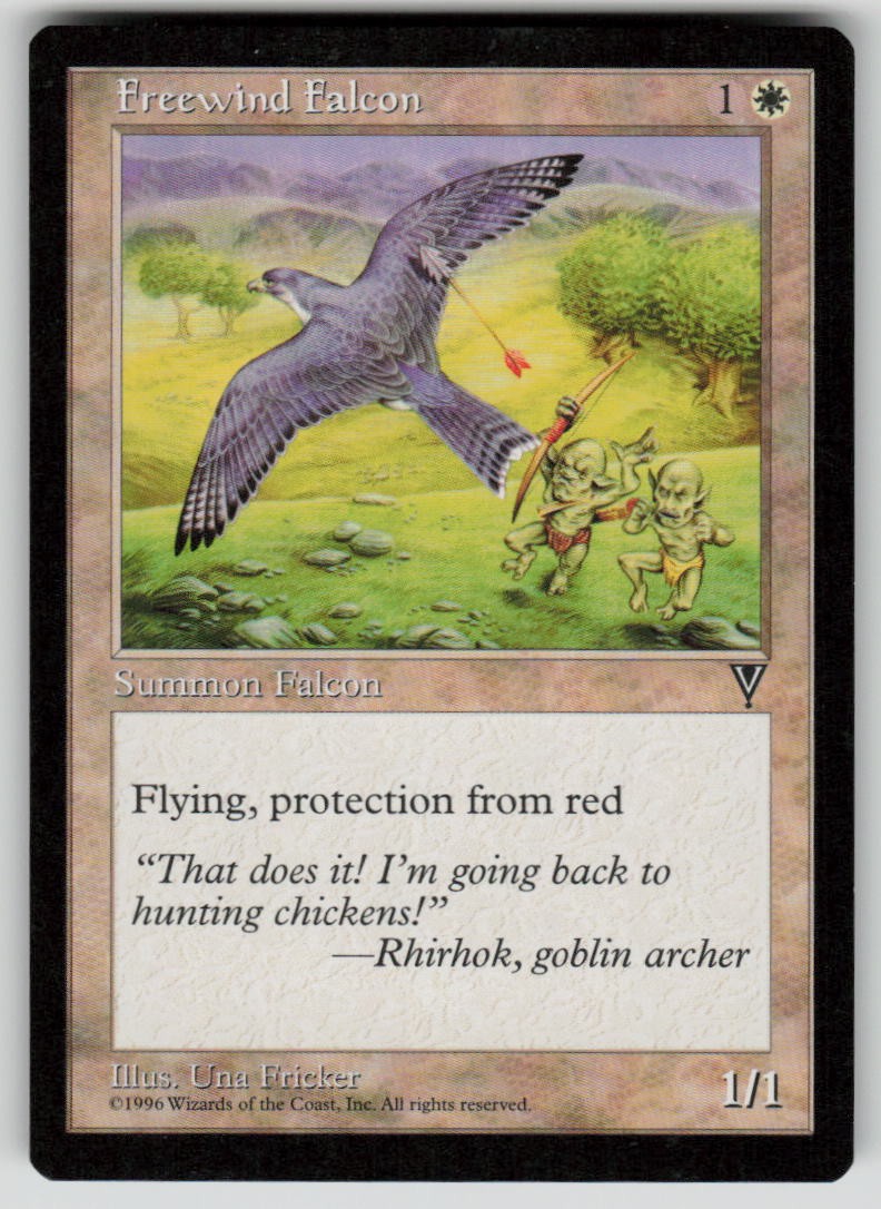 Freewind Falcon Common Visions MTG Near Mint
