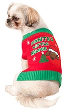 Brand New Christmas Santa's Lil Helper Pet Dog Costume (M)
