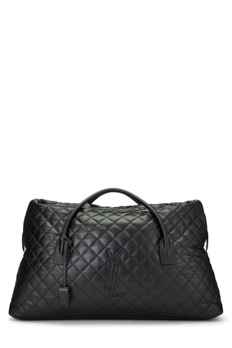 YSL Black Calfskin ES Giant Travel Bag - WGACA