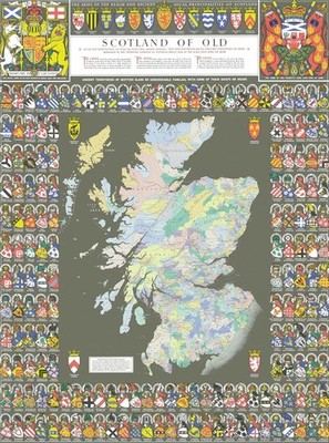 Scotland Clan Map 1000 Piece Jigsaw Puzzle   Historic Map Puzzle Crest & Coats