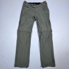 Columbia Women's Size 4 Convertible Zip Off Hiking Pants Cargo Brown/Tan