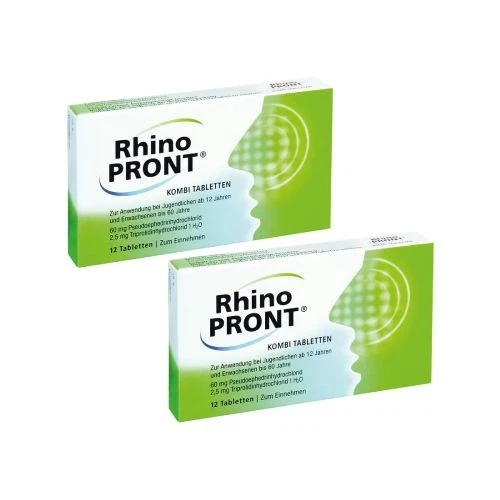 RECORDATI PHARMA GMBH Rhinopront Kombi Tabletten Doppelpackung (2x 12st) 2 St