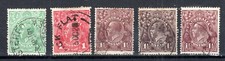 Australie 1917-20 Ensemble De Sidehead STB SG 48-52 FU CDS