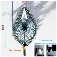 1X Fruit Harvester Tool Catcher Bag Dual Blade Handheld Picker Orchard Gardening