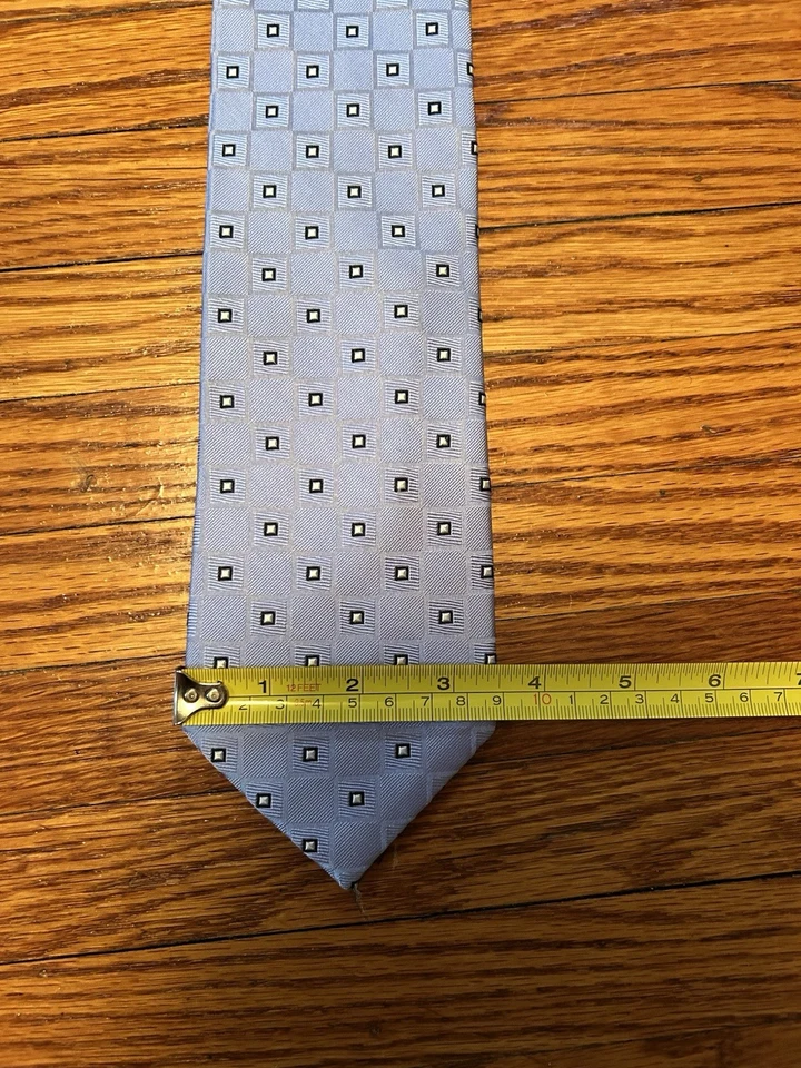 Corbata azul para hombre Tommy Hilfiger de aproximadamente 58 1/2 pulgadas de largo Foto 3 de 4