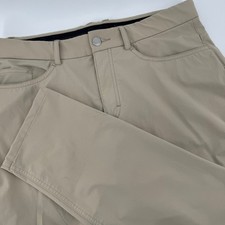 KJUS Men Ike 5-Pocket Pants MG20-H02 Tan Beige Tailored Fit Stretch Size 32x32