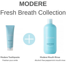 Modere Fresh Breath Collection EWG Verified Toothpaste Mouth Rinse Set
