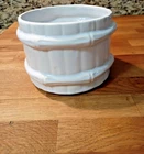 Vintage McCoy Bamboo Planter/Pot 3001 Light Blue