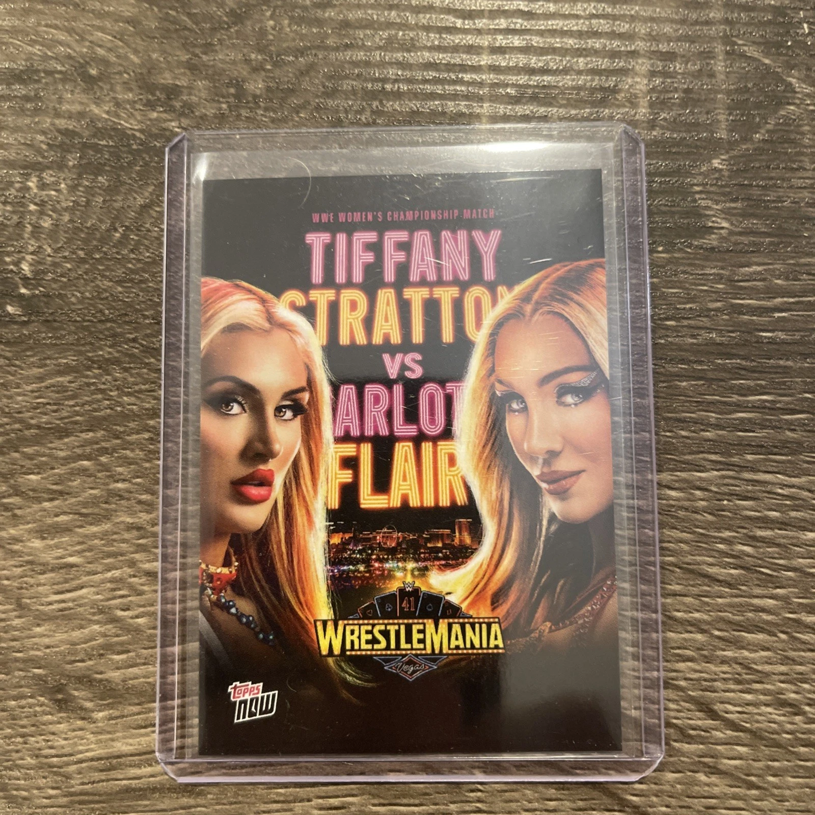 2025 Topps Now WWE #WM3 Tiffany Stratton Charlotte Flair WrestleMania