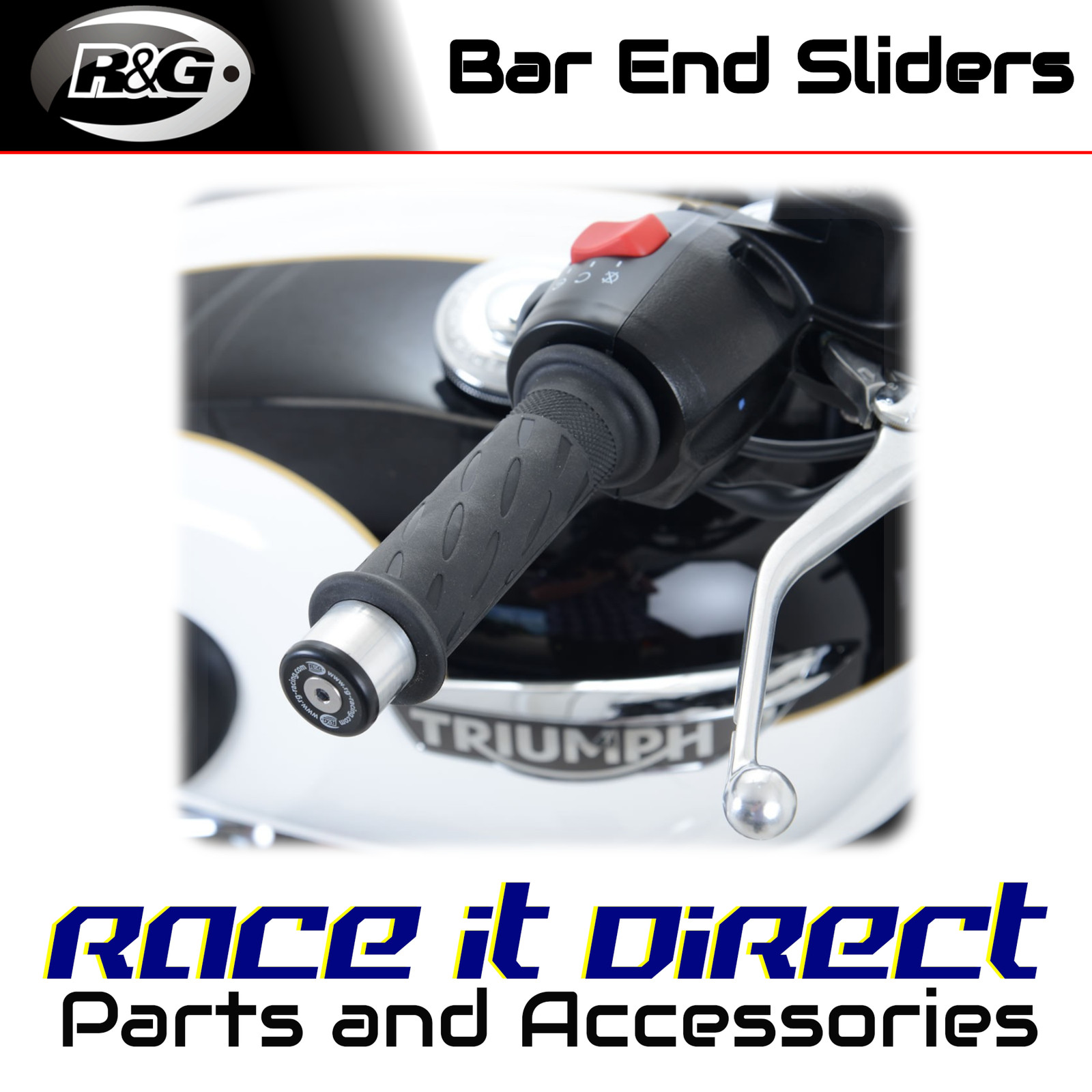 Bar End Sliders for Triumph Bonneville 2016-2025 R&G
