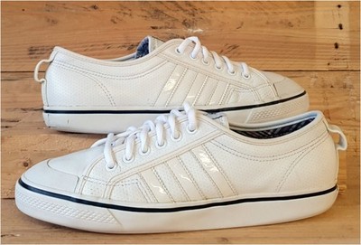 Adidas Original Nizza Low Leather Sneaker UK9/US9,5/E43 G42023 Triple White