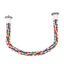 lasenersm 1 Piece Bird Perch Toy Spiral Rope Spiral...