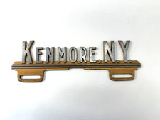 Kenmore New York Aluminum Vintage License Plate Topper