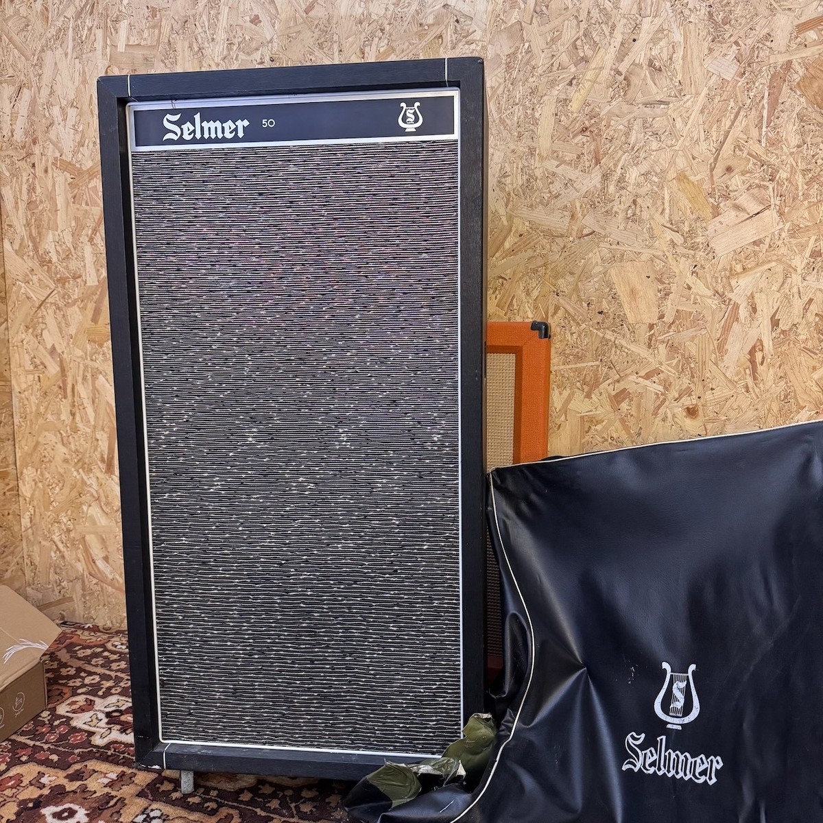 Vintage 1968 Selmer 50 Goliath 1x18 Guitar Bass Amplifier Cabinet