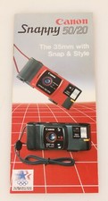 Vintage Canon Snappy 50/20 35mm Camera Brochure - NOS