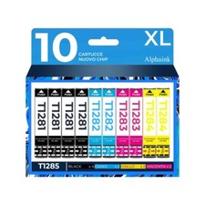 10 CARTUCCE T1285 COMPATIBILE PER EPSON  SX125 SX130 SX230 SX235W BX305 SX430W