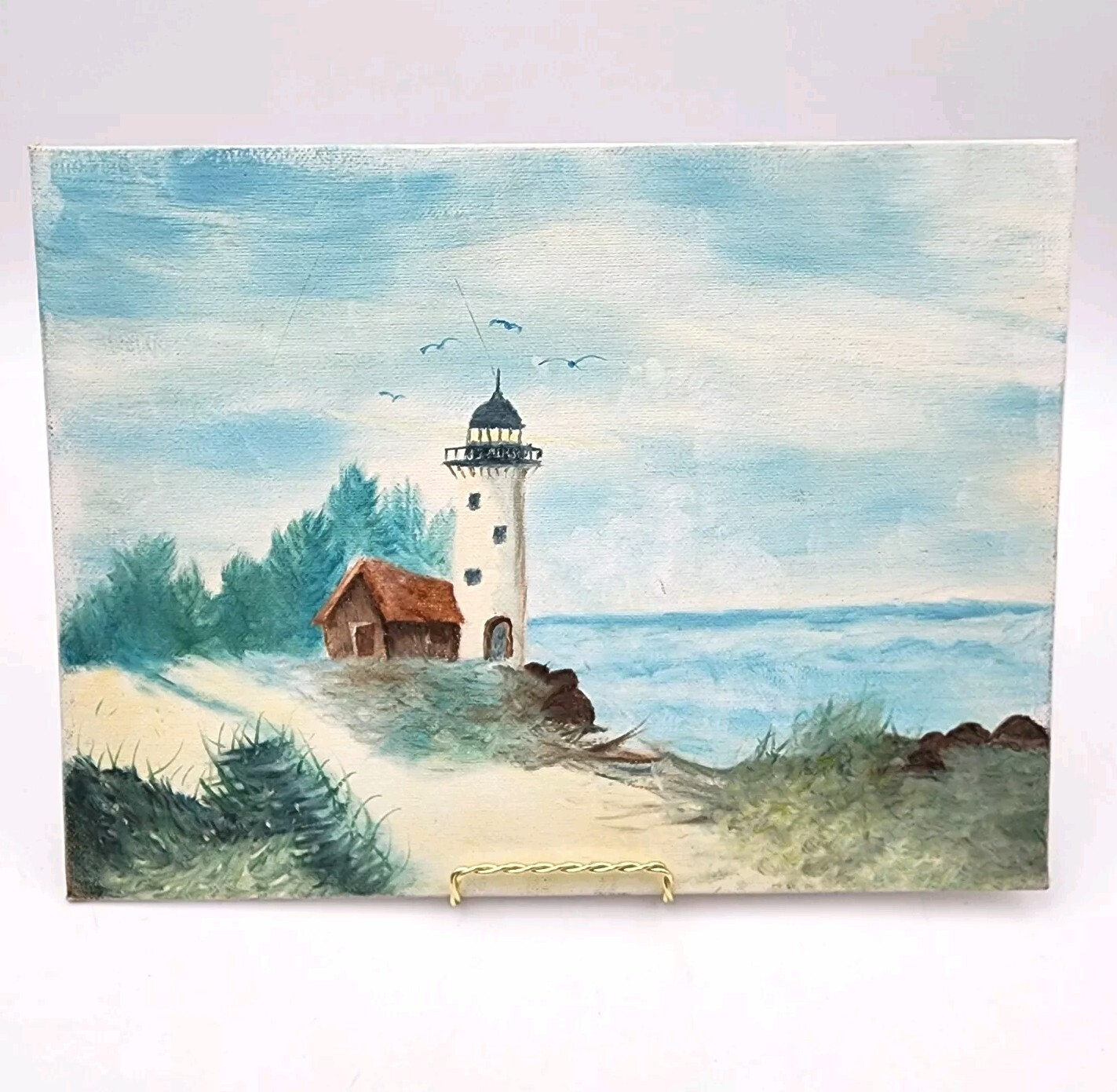 S. Duncan Painting Canvas Board Signed 