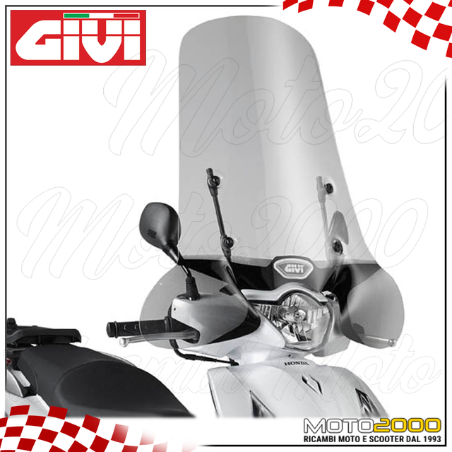 1117A GIVI Parabrezza per Honda SH 125i ABS 2012 2013 2014