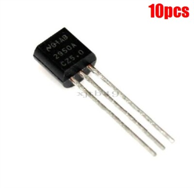 10Pcs LP2950-5.0 Reg Ldo 5V 0.1A TO-92 New Ic mf