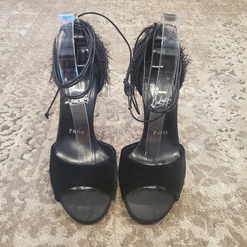 Christian Louboutin Tinsel Ankle Tie Sandal 39 - Picture 6 of 10