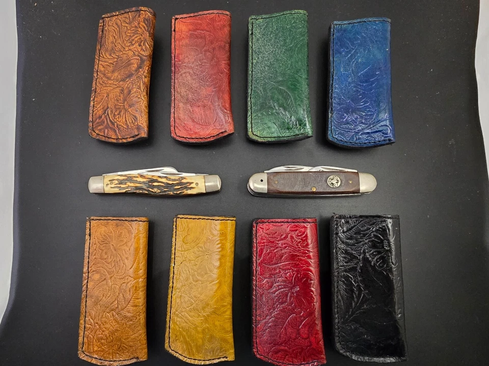 Cuchillo Buck 112 Old Timer Funda de Cuero Cinturón Boker Trapper Estuche Cuchillos Foto 2 de 4