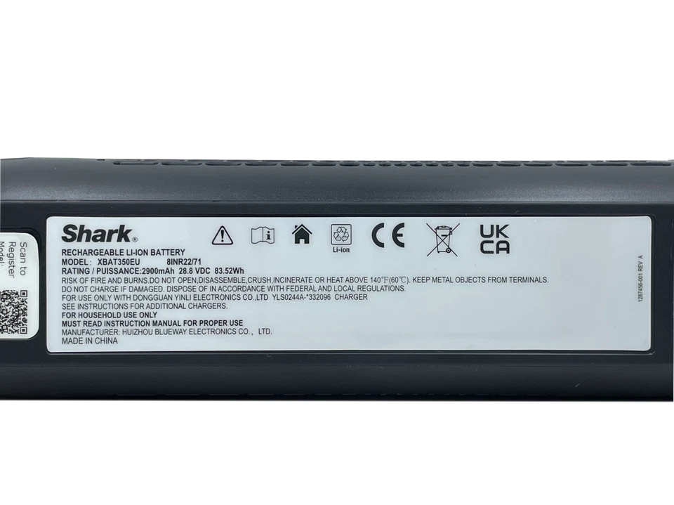Original Neue Staubsauger Akku SHARK XBAT350EU 28,8 V 2900 mAh 2,9 Ah 83,52Wh - Bild 2 von 4