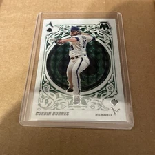 2022 Panini Mosaic Aces Green Prizm Corbin Burnes Milwaukee Brewers #A-11