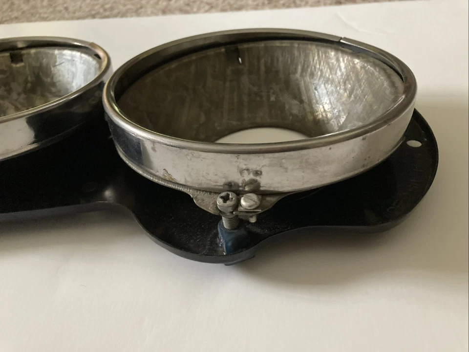 63 Pontiac Catalina 1963 FARO CANASTILLA CARCASA CROMO MOLDURAS ANILLOS NUEVO OEM Nuevo Foto 2 de 4