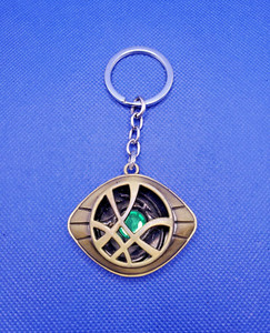 Marvel Avengers Doctor Strange Eye of Agamotto Keychain Metal Keyring Cosplay