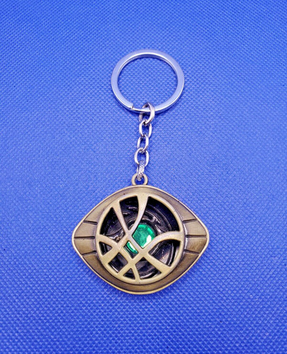 Marvel Avengers Doctor Strange Eye of Agamotto Keychain Metal Keyring Cosplay