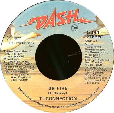 T-Connection - On Fire / Go Back Home (7'', RP)