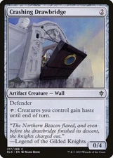 Crashing Drawbridge 1x  MtG Throne of Eldraine SP/NM