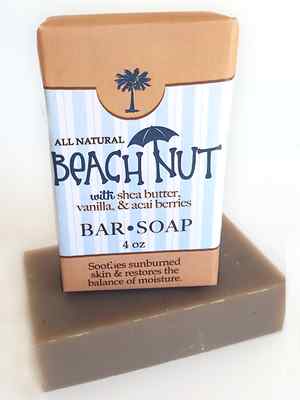 #ad Beach Nut Soap All Natural Handmade Moisturizing Bar 3.5oz $9.99