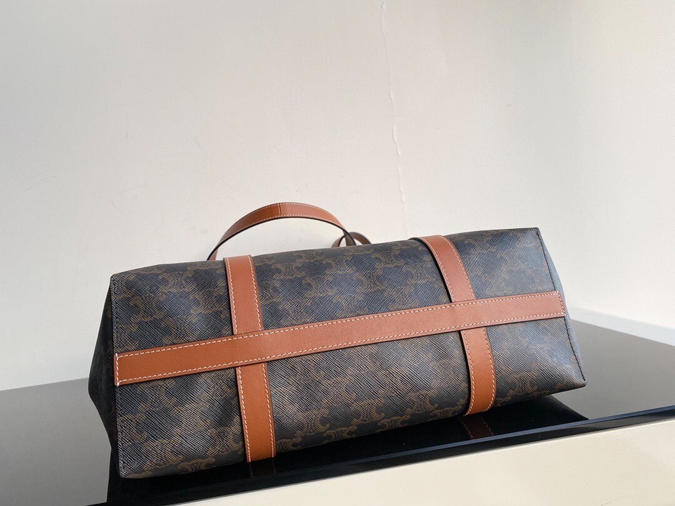 Celine tote shopping bag large capacity yellow brown eBay