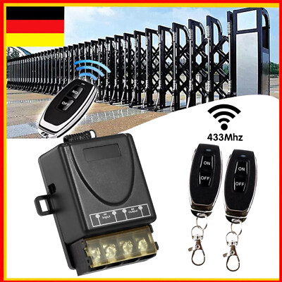 DIY Funk Ein-/Ausschalter Fernbedienung 12V 24V 36V 48V DC Lichtschalter Sender