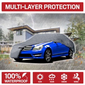 5-Layer Outdoor Car Cover for Honda Civic 2006-18 Dust Rain Snow WaterProof