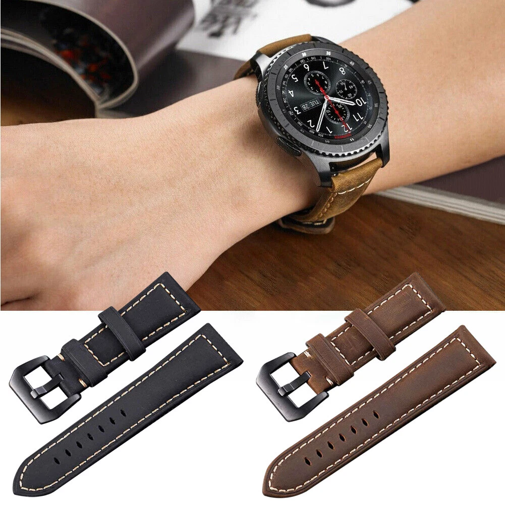 Replacement Classic Genuine Soft Leather Watch Band Strap For Asus ZenWatch 2