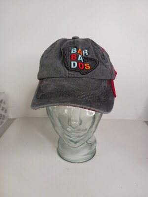 Bar Bay Dos Baseball Cap Bike Cap Gray Red Ganzee  One Size Fits All Sticking