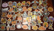 Halloween Stickers lot of 50 Vinyl/Matte Assortment A