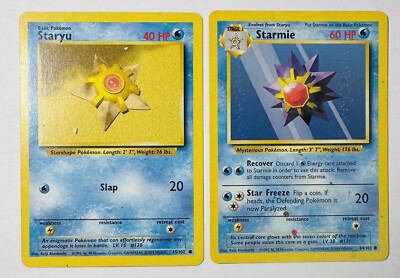 Base Set 2 Staryu Starmie 94/95/130 - Non HOLO Pokemon TCG Cards Vintage |  eBay