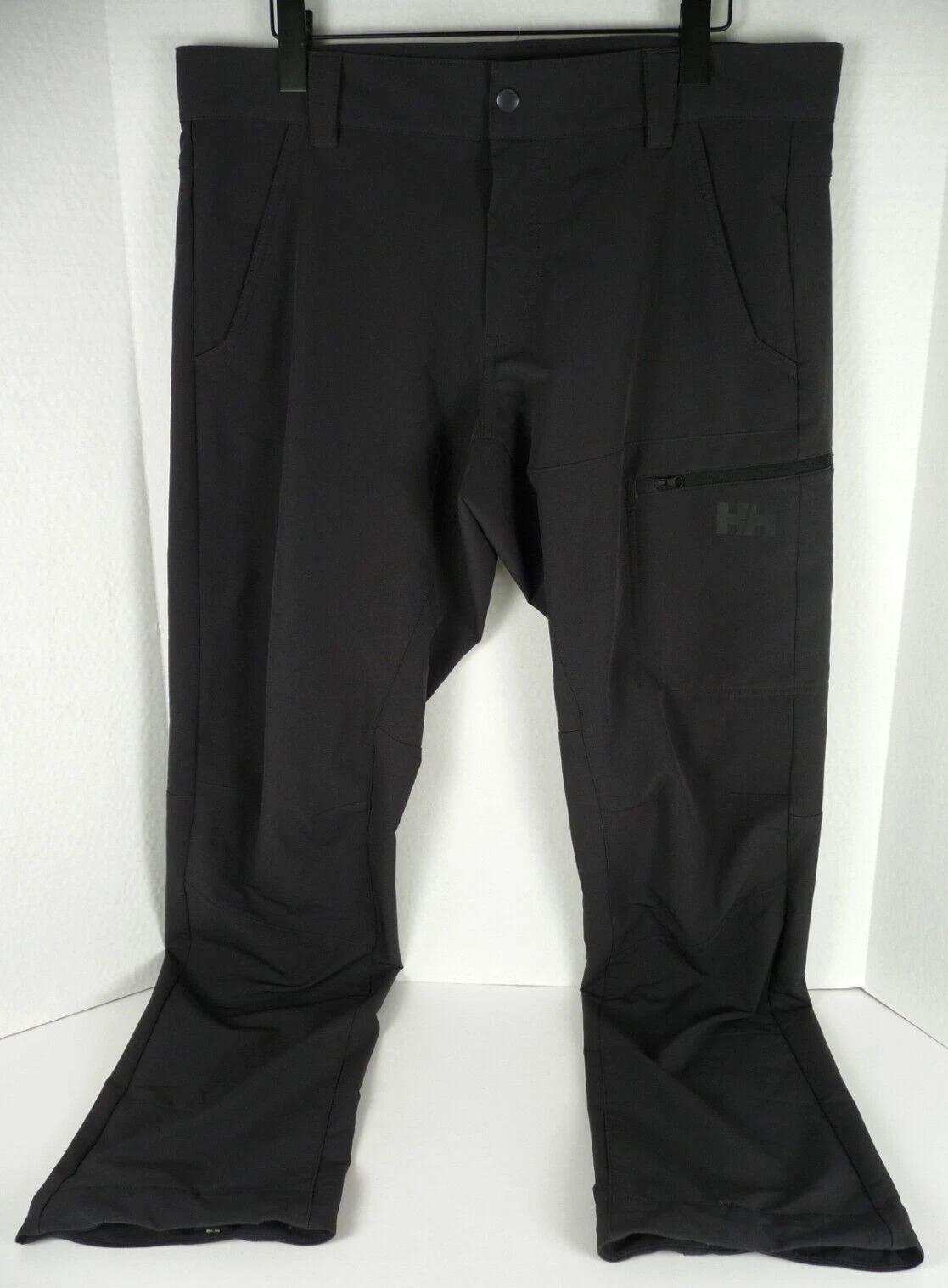 Helly Hansen Pants Mens Large Soft Shell Stretch Hi-Tech Thigh Pocket Boot Clasp