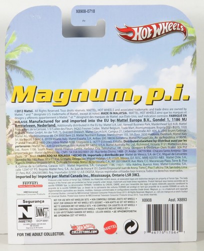 Hot Wheels Retro Entertainment Magnum, p.i. Ferrari 308 GTS QV Red Tom Selleck K - Picture 5 of 5