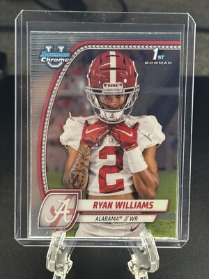 2024 Bowman Chrome U Ryan Williams #53 1st Rookie Alabama Crimson Tide