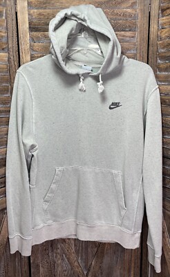 NIKE Move to Zero Men's Fleece Pullover Hoodie Alligator Light Green Medium
