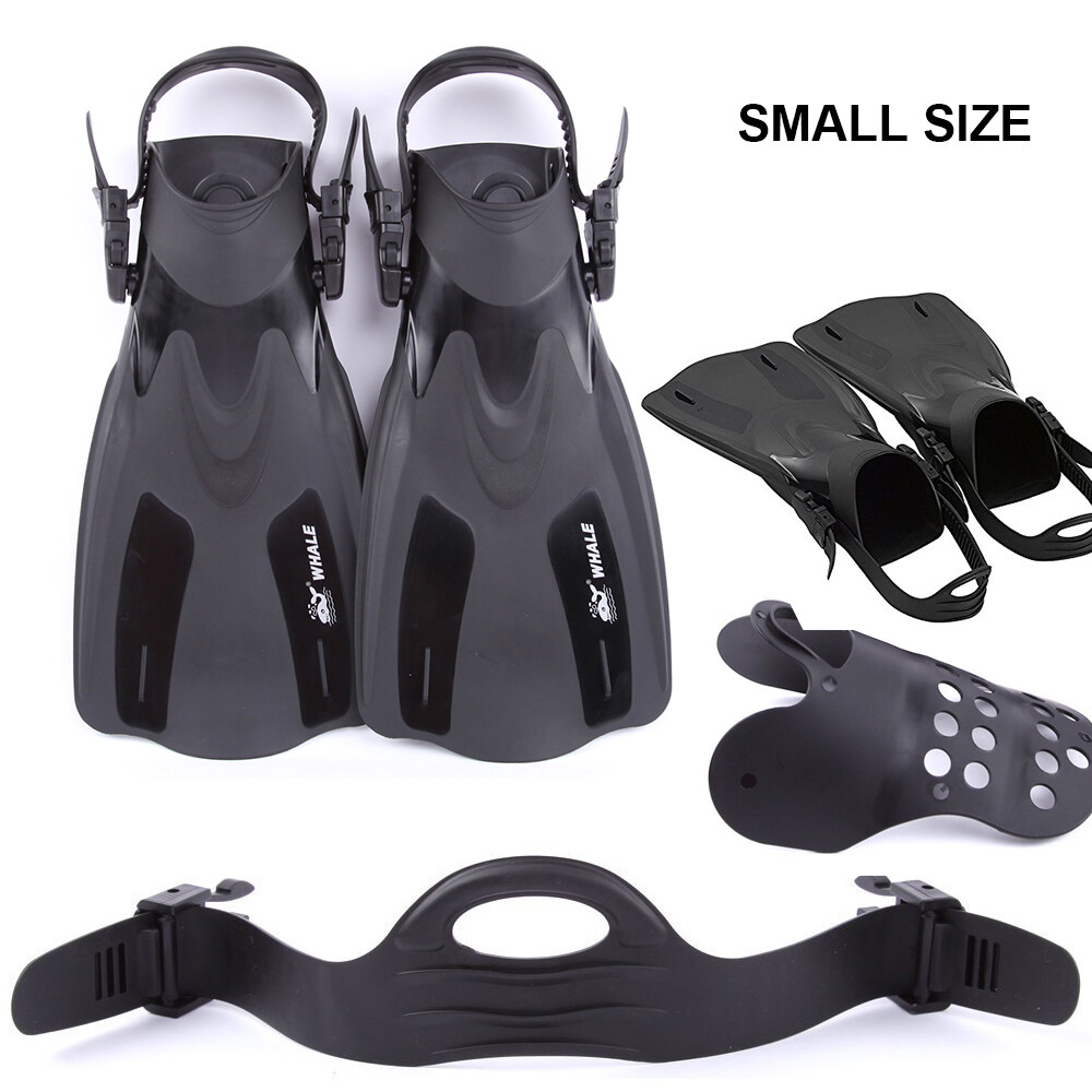 Adults Swimming Fins Snorkeling Shoes Short Scuba Trek Foot Flipper Diving  Fins