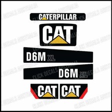 Caterpillar D6M XL Modern Decals Sticker Kit for Dozer