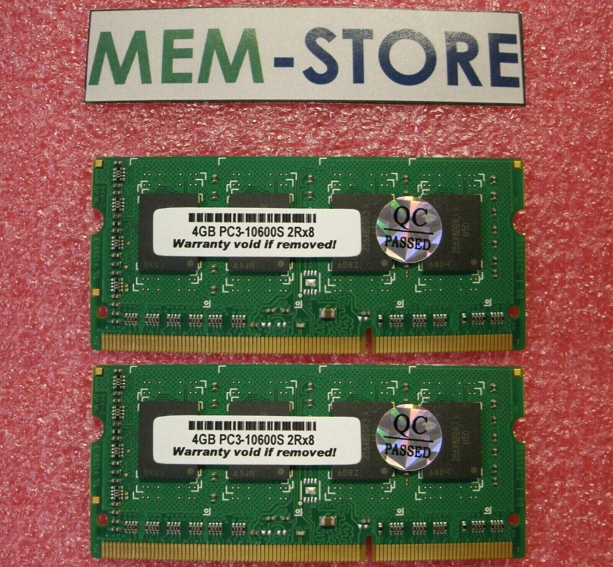 8GB 2x4GB DDR3 1333MHz SODIMM Crucial CT2K4G3S1339M Equivalent Laptop Memory