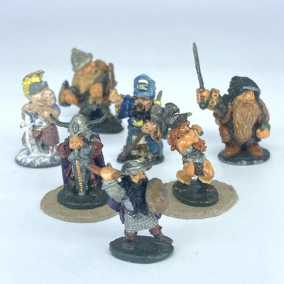 Dwarf Adventurers - Suitable For D&D - Pre Slotta Metal Unbranded X21545