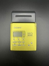 SONY MZ-R55 Yellow MiniDisc MD Recorder walkman - Working
